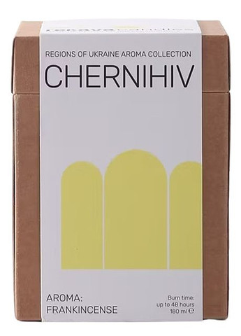 Декоративна аромасвічка "Чернігів" Candles 180ml (1416014-26376792) Rekava (369135960)