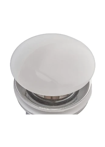 Донный клапан для раковины PW-07-11 1 1/4'' с переливом автоматический СLICK-СLACK (Белая керам.накл.) (KR5784) KOER (369932905)