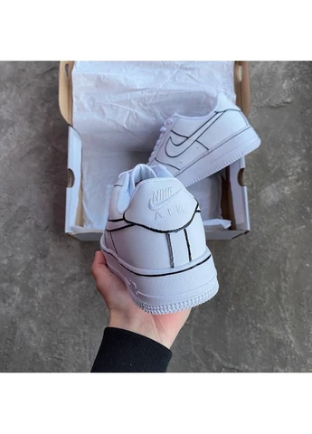 КРОССОВКИ ЖЕНСКИЕ NIKE AIR FORCE 1 WHITE V3 НАЙК АИР ФОРС 1 БЕЛЫЕ No Brand белые демисезоны (392027230)