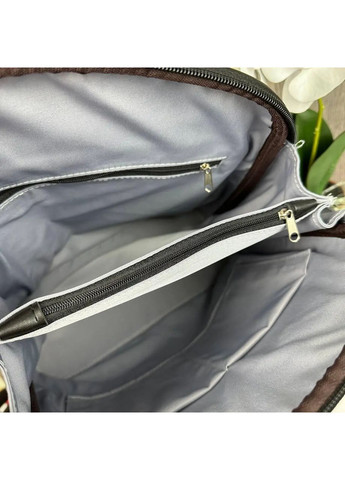 Женский городской Черный натуральна замша (1419ДКч) No Brand рюкзак (362577379)