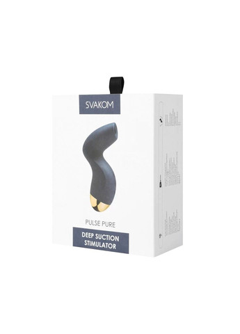 Вакуумный клиторальный стимулятор Pulse Pure Navy Blue, 5 режимов, 5 интенсивностей в каждом Svakom (333333012)