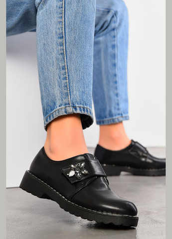 Let's Shop Туфлі жіночі чорного кольору туфлі-човники чорний з штучна шкіра, україна — демісезон (314455260)