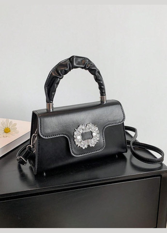 Женская сумка 10392 кросс-боди черная на ремешке No Brand (306709575)