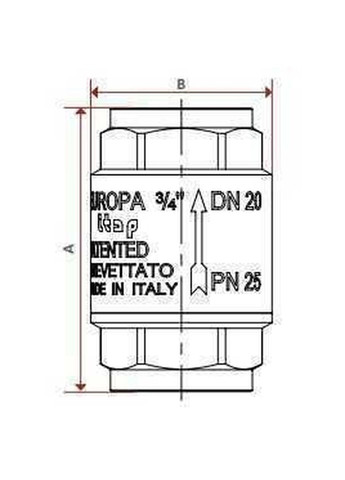 Клапан зворотнього ходу води 1/2″ EUROPA 100 Itap (338864050)