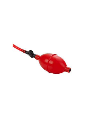Анальна пробка із насосом-грушею Expandable Butt Plug, чорно-червона California Exotic No Brand (294181942)