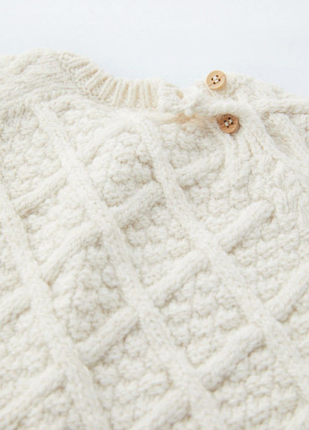 Белый зимний свитер Zara