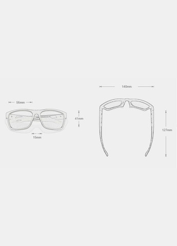 Мужские поляризационные солнцезащитные очки N770 White Gray KINGSEVEN (303401497)