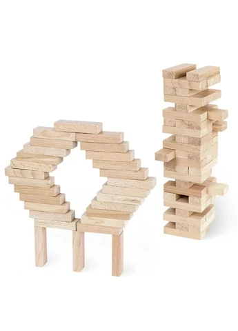 Настольная игра IGROTECO Башня-балансир 54 элемента (Дженга) No Brand (385218557)