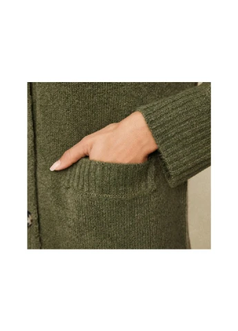 Кардиган із в'язаного трикотажу для жінки LYCRA® 473899 зелений Esmara (394841505)