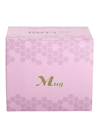 Чашка керамическая с золотым ободком и золотой ручкой 420 (мл) Розовая RX-N240629P Liling Rongxiang Ceramic (357204235)