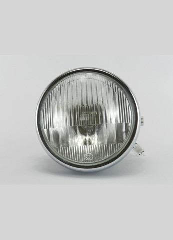 Фара у зборі Дельта/Альфа кругла з габаритами (чорна) No Brand (369802627)