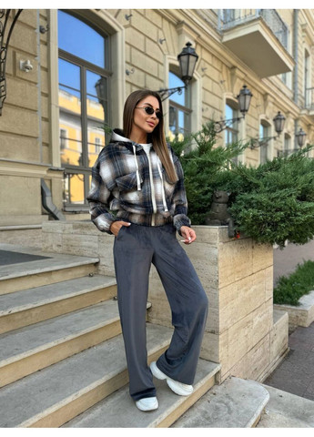 Коричневая зимняя 🧥 куртка из коттона в клетку "городской комфорт" – базовая новинка сезона 🧥ознакомьтесь с размерной сеткой DK/DL Мода без кордонів