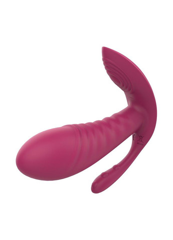 Масажер-вібратор рельєфний Dream Toys Essentials з потрійною стимуляцією, червоний No Brand (330617926)