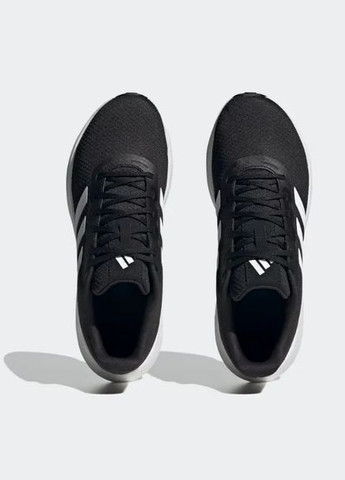 Черные всесезонные кроссовки runfalcon 3 core black cloud white core black adidas