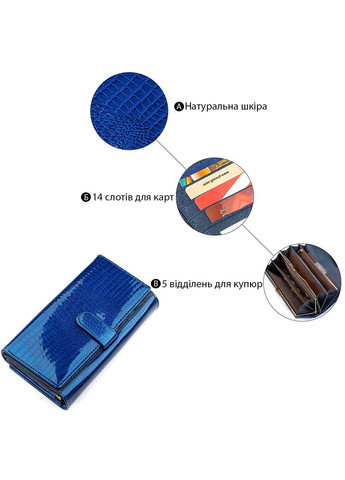 Гаманець жіночий (SA) модний синій 18432 st leather (329198112)