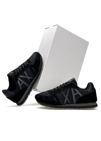 Черные демисезонные кроссовки мужские No Brand Exchange AX All Black