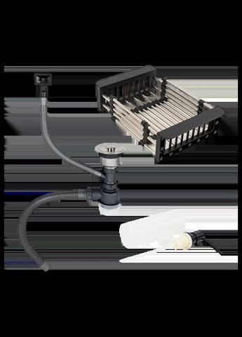 Кухонна мийка 4-в-1 (комплект) Handmade PVD чорна HS54*48 (3.0/1.0 мм) Kraft (347324532)