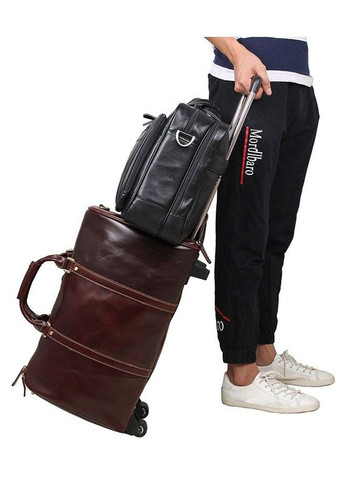 Сумка чоловіча через плече шкіряна 14398 для ноутбука 17 дюймів Vintage (302008735)