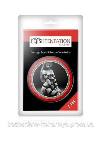 Скотч для бондажа Red (15 м), не липнет к коже и волоскам, только сам к себе. Fetish Tentation (371389831)