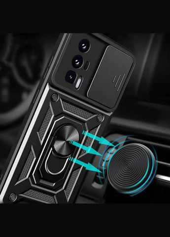 Противоударный чехол для Poco F5 Pro кольцо магнит Xiaomi (322211886)