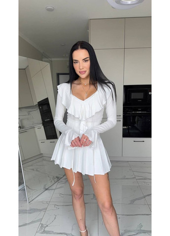 💫 Топ із воланами з натуральної віскози — ніжність у тренді 💫 DK/DL Мода без кордонів (351290234)