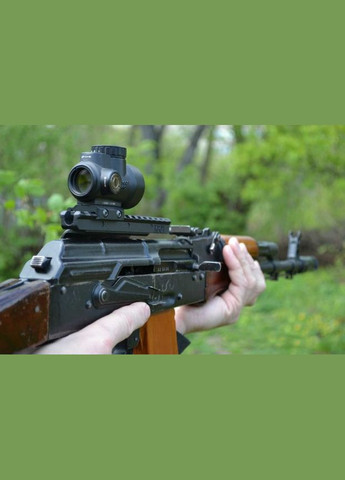 Кронштейн полевой снайперский, планка Пикатинни (Picatinny) для АКМ, АКМС, АК-74, РПК под прицел, оптику. Крон (362601268)