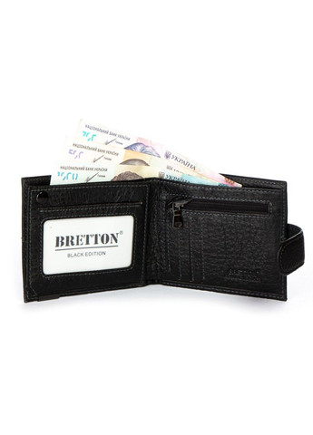 Чоловічий шкіряний гаманець BE 208V-L1 black Bretton (282557244)