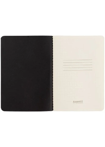 Книга записна A6, 60 арк. кл., Black&White (289202) Axent (380729996)