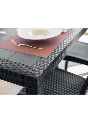 Стол для сада пластиковый Houston, графит. Bica (362582850)