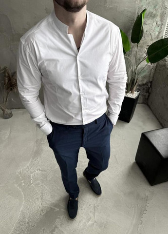 Белая вечерний рубашка No Brand