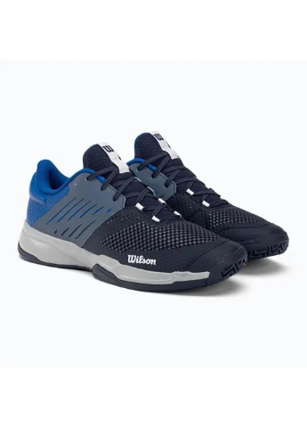 Темно-синие демисезонные мужские кроссовки для тенниса kaos devo 2.0 navy blaze темно-синий Wilson