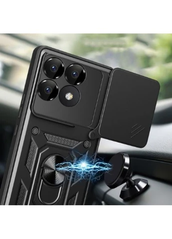 Чехол для мобильного телефона (712166) BeCover Military Poco F6 Pro Black (326586549)