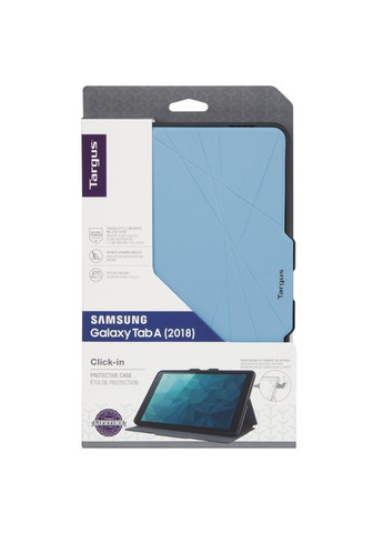 Чохол Click-In для Samsung Galaxy Tab A 10.5" (2018), легкий блакитний, поліуретан, з магнітною застібкою Targus (323135044)