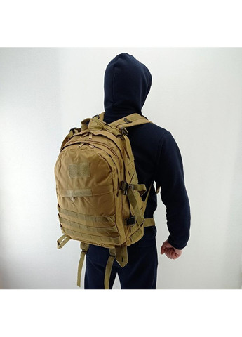 Тактичний рюкзак Raid 40 літрів туристичний армійський рюкзак похідний із системою M.O.L.L.E Coyote L&L (363132490)