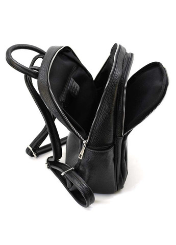 Шкіряний жіночий рюкзак Italy - 02443_fblack Virginia Conti (315772176)