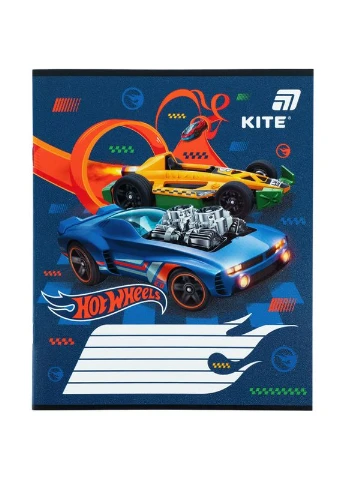 Зошит уч. " " 12арк.// /HW26-235/ гібр. лак + УФ лак, Hot Wheels (25/600) Kite (395660608)