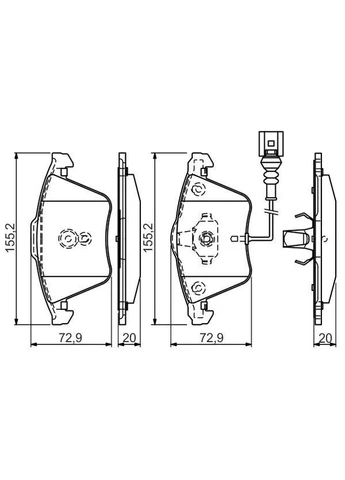 Тормозные колодки дисковые Bosch (390283251)