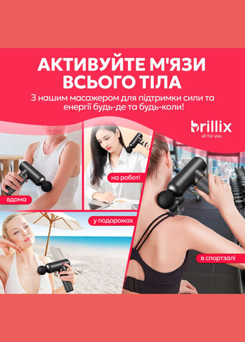 Портативный ручной массажер для тела 30 скор. массажный пистолет – вибрационный ударный перкуссионный массажер No Brand (347590399)