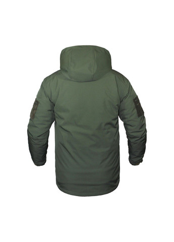 Оливкова зимня куртка зимова softshell max-heat olive Vik-Tailor