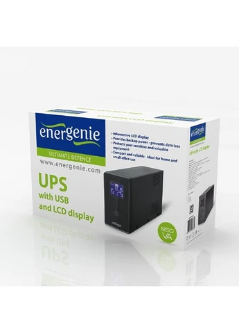 Источник бесперебойного питания EG-UPS-032 850VA, Line Int., AVR, 2xIEC+1xSchuko, USB, LCD, RJ11 EnerGenie (397864934)