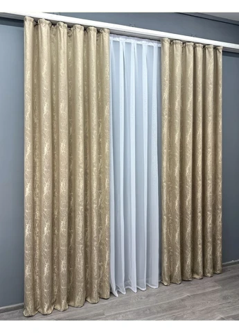 Комплект штор Жаккард Viva Marmo № 1787ш 150х290 см 2 шт (33-0749) VR-Textil (342964609)
