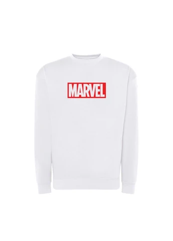 Белый свитшот с принтом "marvel" (0010161172703) ТiШОТКА (365436787)