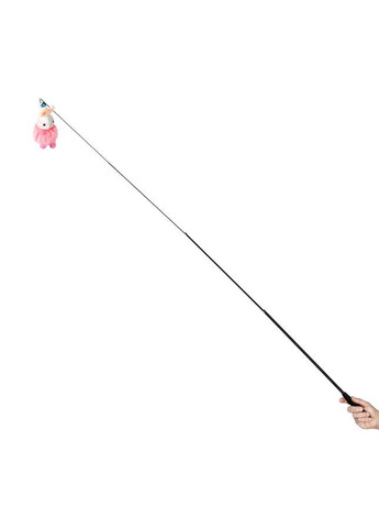 Іграшка для котів Fun Teaser вудка з зайчиком, рожевий, пластик, штучне хутро, плюш, 1800 мм WAUCAT (365249138)