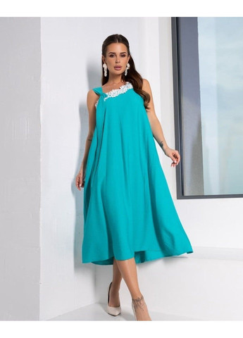 Бирюзовое повседневный платья 14666 5бирюзовый ISSA PLUS