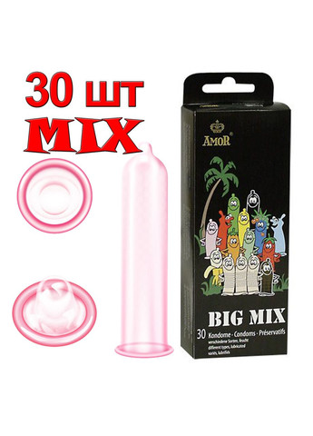Презервативы МИКС набор Big Mix 30 шт, вкус и текстура Amor (317747463)