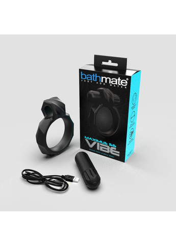 Эрекционное кольцо с вибропулей Maximus VIBE 55mm, перезаряжается Bathmate (371390812)