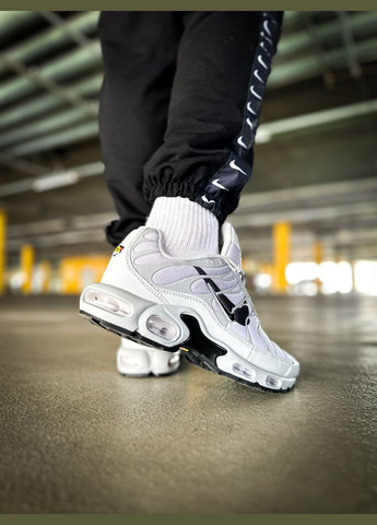 Серые всесезонные кроссовки мужские nike air max tn plus double swoosh gray | найк аир макс тн плюс серые No Brand