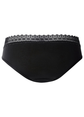 Трусики-сліп набір 5 шт. бавовняні мереживні для жінки LYCRA® 457300 чорний Esmara С эластичным поясом (322220795)