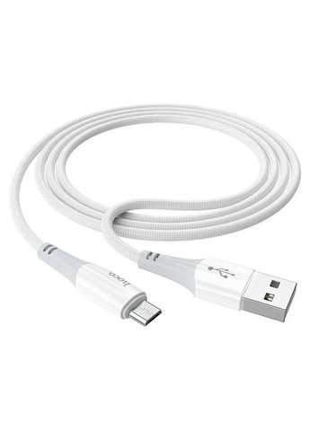 Кабель Micro USB Ferry charging data cable X70 1m білий Hoco (293945092)