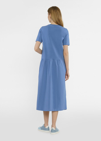 Синее кэжуал платье женское синее Arber